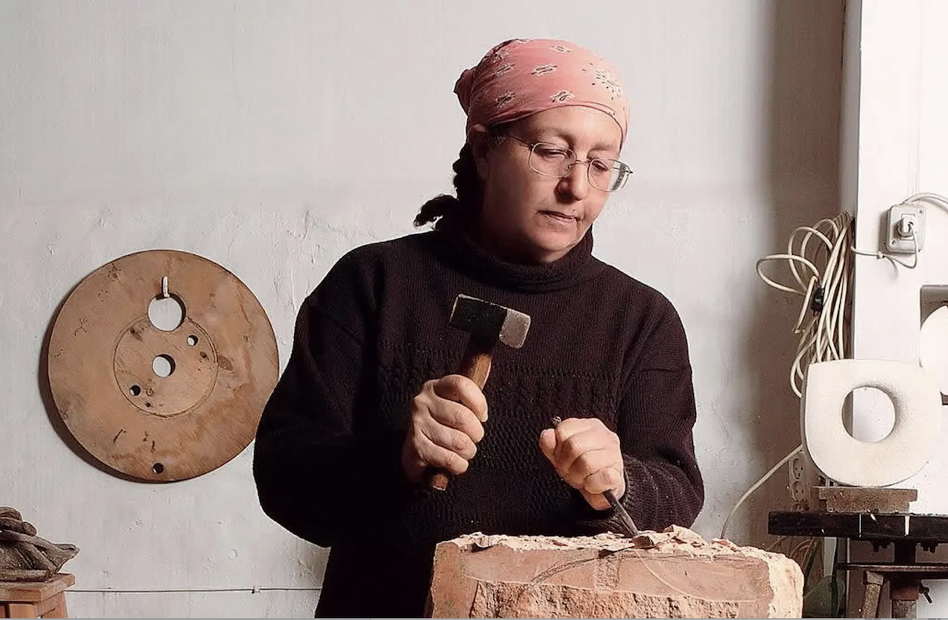 Mona Saudi at work. (Supplied)