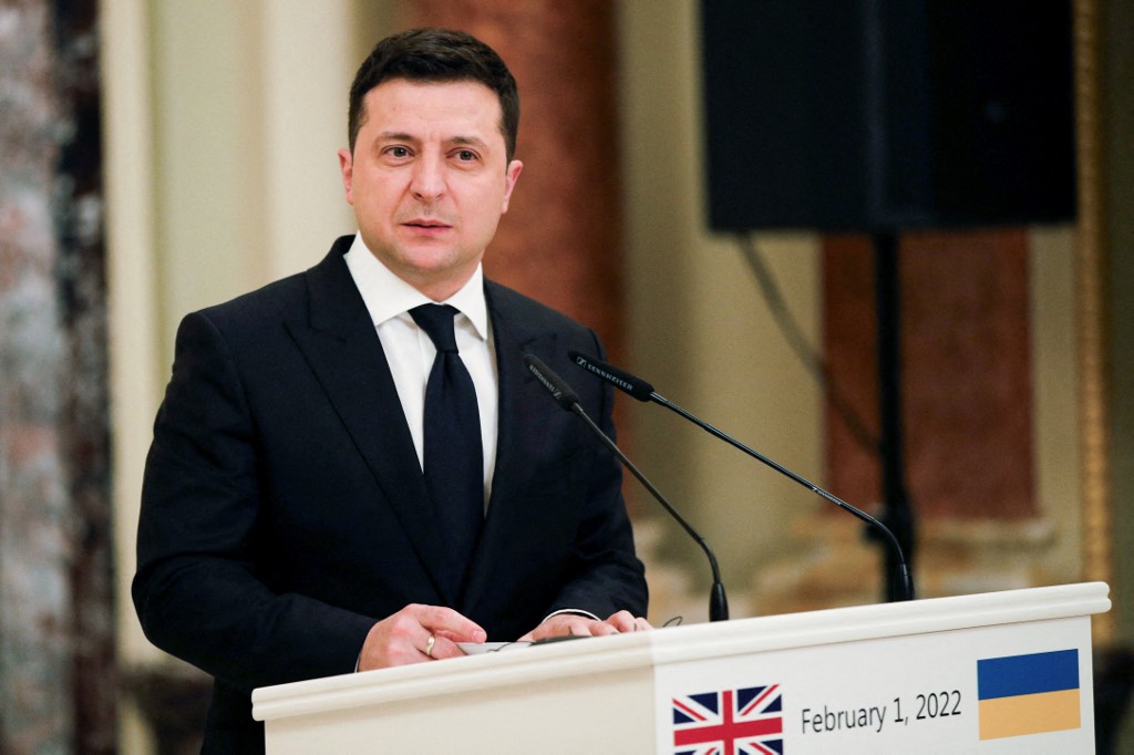 Zelenskiy had joined the meeting at the end to give his views on the liberation of Ukrainian territories occupied by Russia (AFP)
