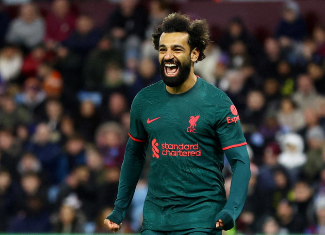 Referees officiating England’s top four divisions during Ramadan have been asked to halt night games to allow fasting players, like Mohamed Salah and others, to break their fast. (Reuters/File)