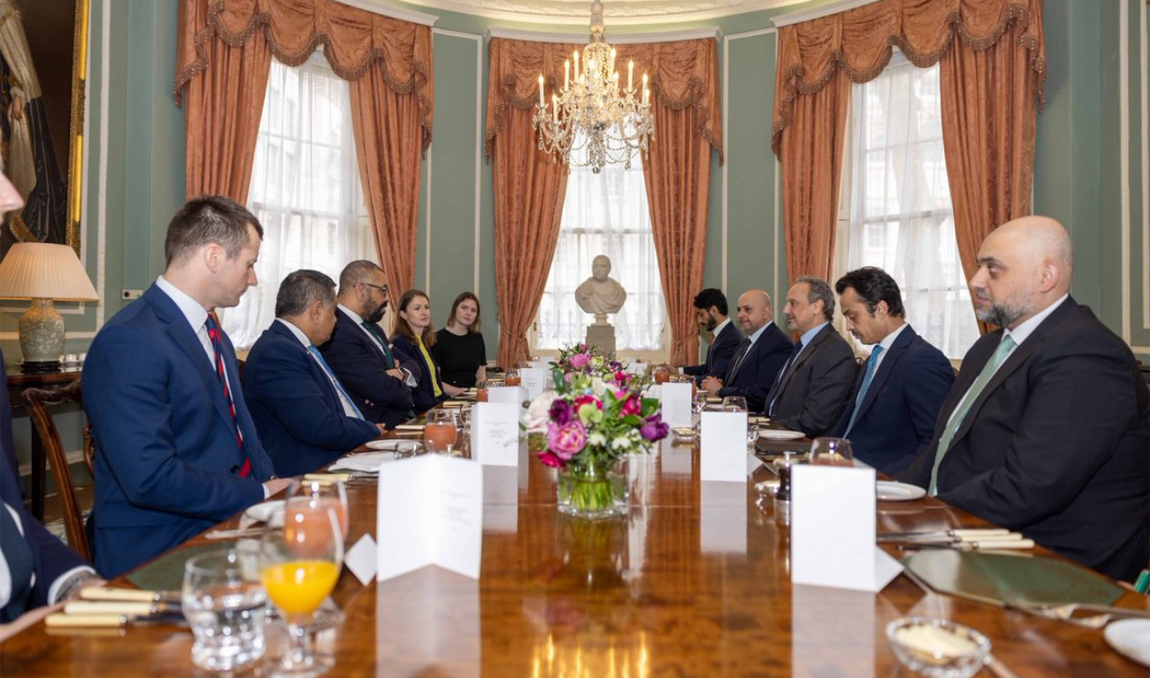 The Kuwaiti side was led by Foreign Minister Sheikh Salem Abdullah Al-Jaber Al-Sabah while the British side was chaired by James Cleverly, secretary of state for foreign, commonwealth and development affairs. (KUNA)
