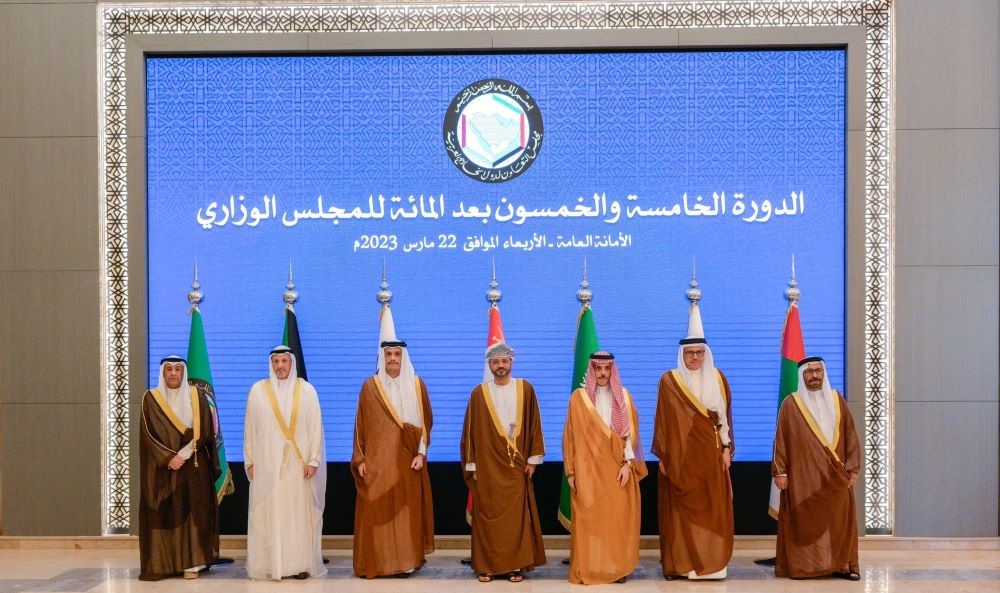 Gulf Cooperation Council foreign ministers held the 155th ministerial meeting at the headquarters of the General Secretariat of the GCC in Riyadh. (Supplied)