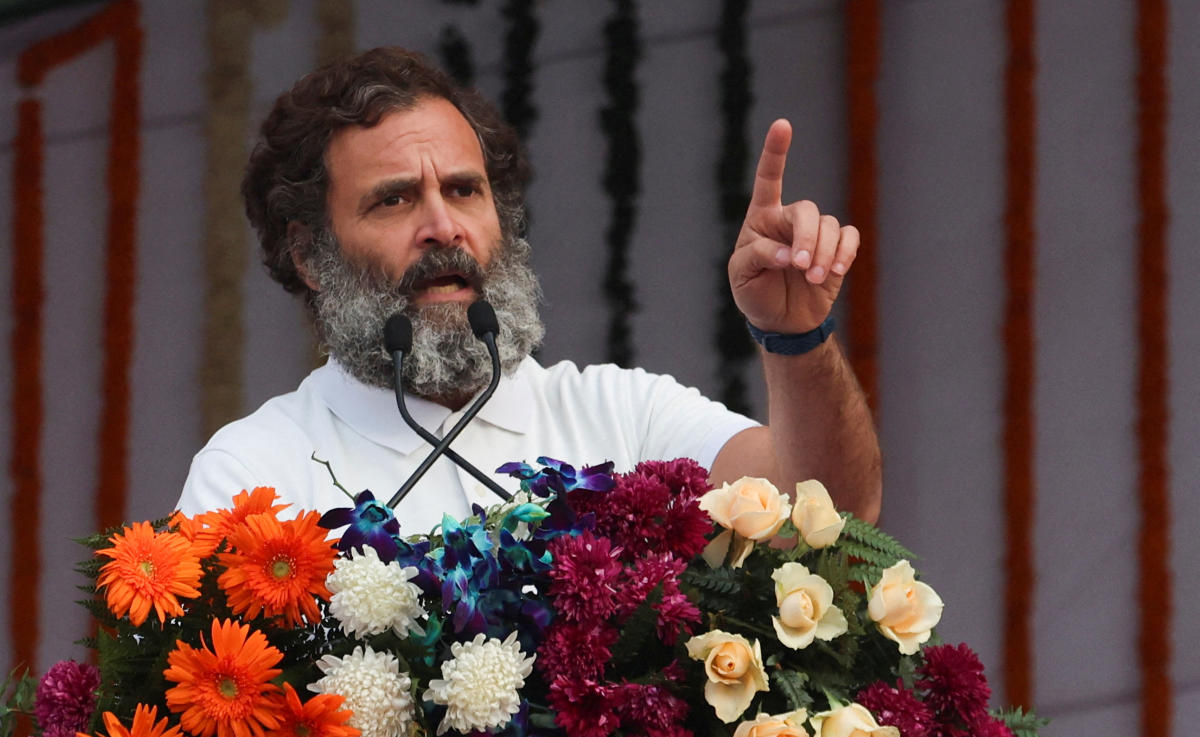 Opposition leader Rahul Gandhi is the son, grandson and great-grandson of a dynasty of former Indian prime ministers, beginning with independence leader Jawaharlal Nehru. (Reuters)