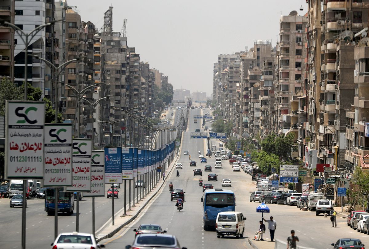 Cars are seen on a road at Nasr City, a suburb of Cairo, Egypt. (File/Reuters)