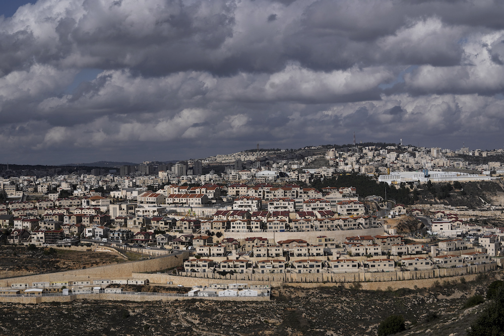 A general view of the West Bank Jewish settlement of Efrat, Monday, Jan. 30, 2023. (AP)