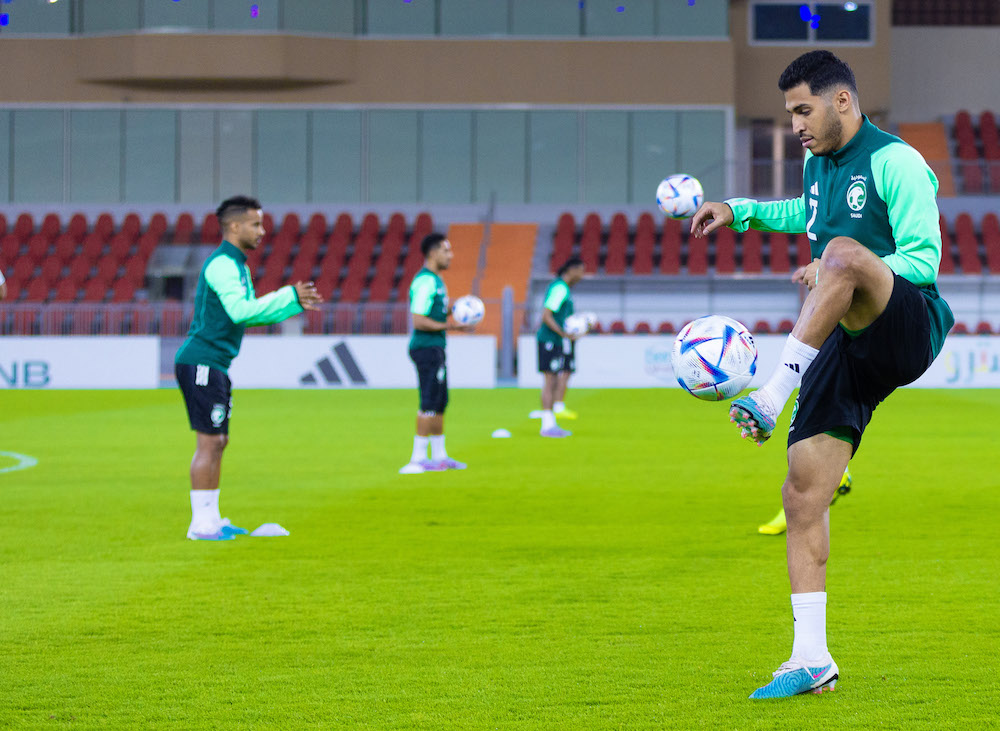 The Saudi Arabia national team continued their training camp on Sunday ahead of Tuesday's friendly with Bolivia. (Supplied/Saudi NT)