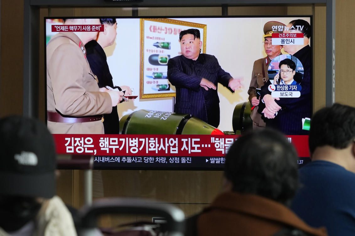 North Korea claimed it again detonated mock warheads during tests of nuclear-capable missiles and a purported underwater attack drone this week. (File/AP)