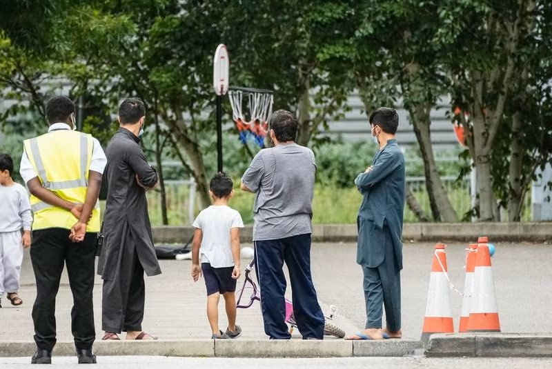 There are currently around 9,000 Afghans living in hotels in the UK at a cost to the taxpayer of £1.2 million ($1.47 million) per day. (Getty Images)