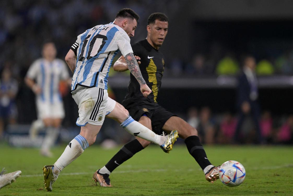 Seven-time Ballon d’Or winner Messi remains third in the all-time goalscorer list, behind great rival Cristiano Ronaldo (122) of Portugal and Iran’s Ali Daei (109). (AFP)