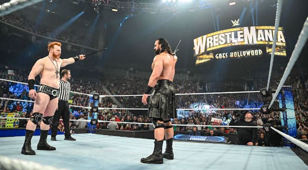 Sheamus and Drew McIntyre will face off again at WrestleMania 39. (WWE)