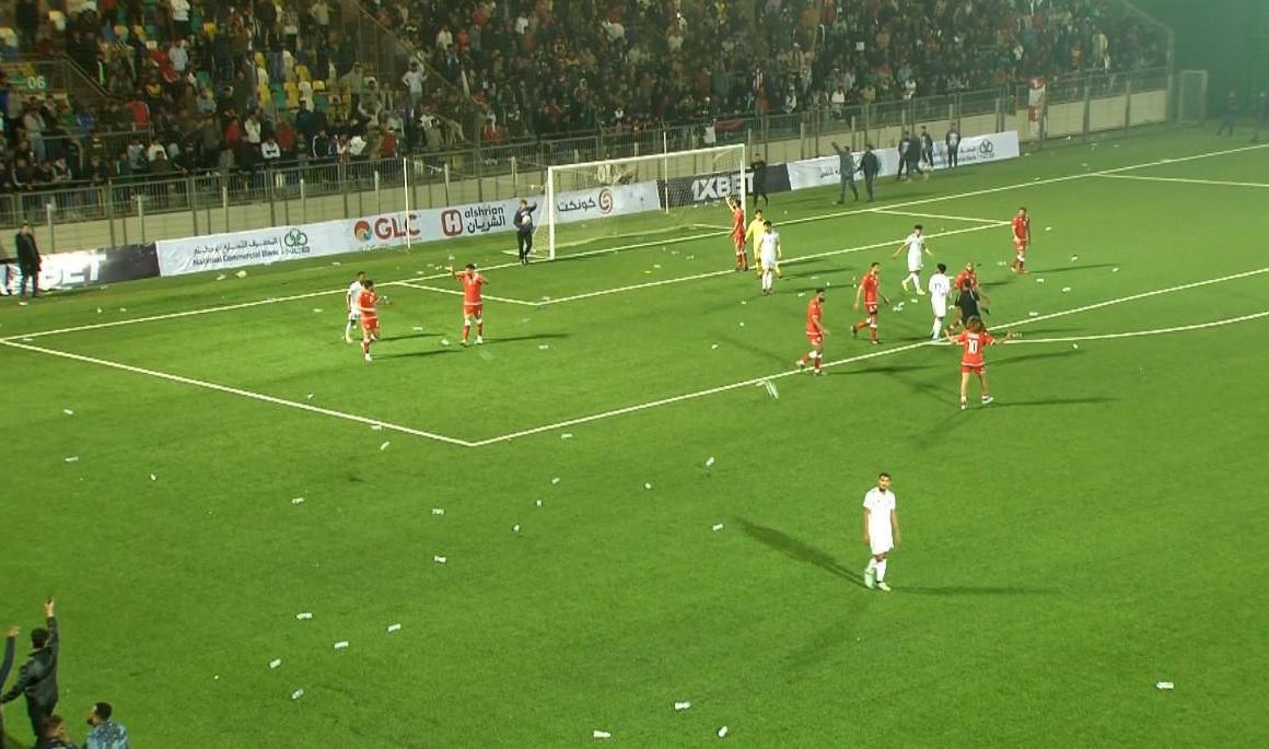 By the final whistle the pitch was littered with bottles as Libyans vented their anger after Tunisia dominated for long periods and inflicted a second loss in five days on their neighbours. (Social Media)