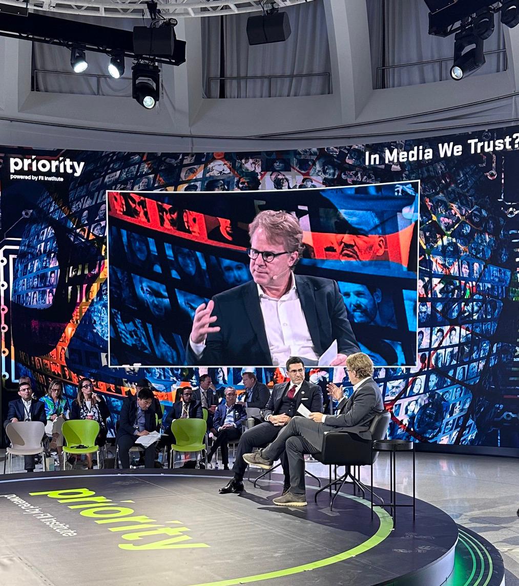 Faisal Abbas, editor-in-chief of Arab News, and Justin Smith, co-founder and CEO of global news platform Semafor discuss falling trust in news media