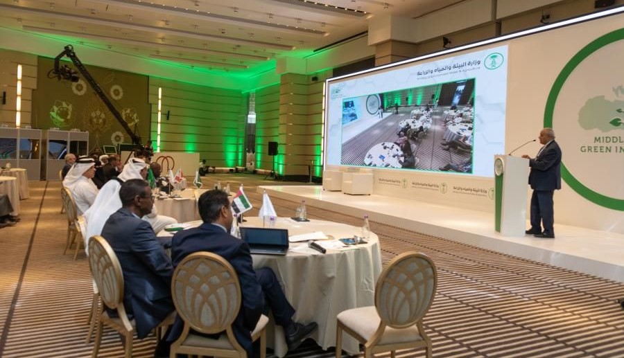 FAO’s Dr. Abdulhakim Elwaer makes a presentation at an MGI workshop, Riyadh, Saudi Arabia, Sept. 19, 2022. (UN Photo)