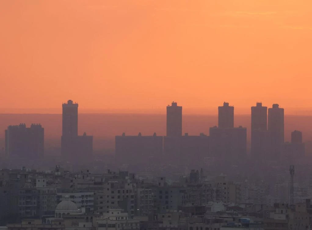 A general view of Cairo skyline during sunset, with foggy cold weather around the country, Cairo, Egypt. (File/Reuters)