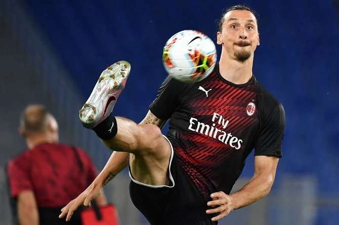 When Zlatan Ibrahimović moved back to Milan at the start of 2020, he sparked a turnaround that saw the club finish second in his first full season and then end their 11-year wait for the league title the following year. (AFP)