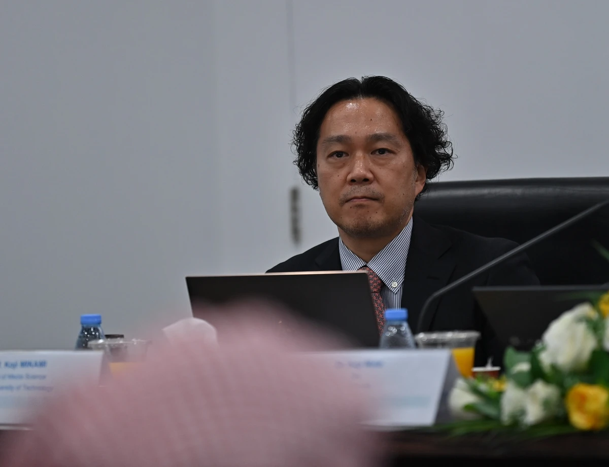 Koji Mikami, professor of school media science at Tokyo University of Technology, and Japanese gaming experts explained the industry and its opportunities during a seminar that was conducted at the Jeddah Chamber of Commerce and Industry. (AN/Ali Khamaj)