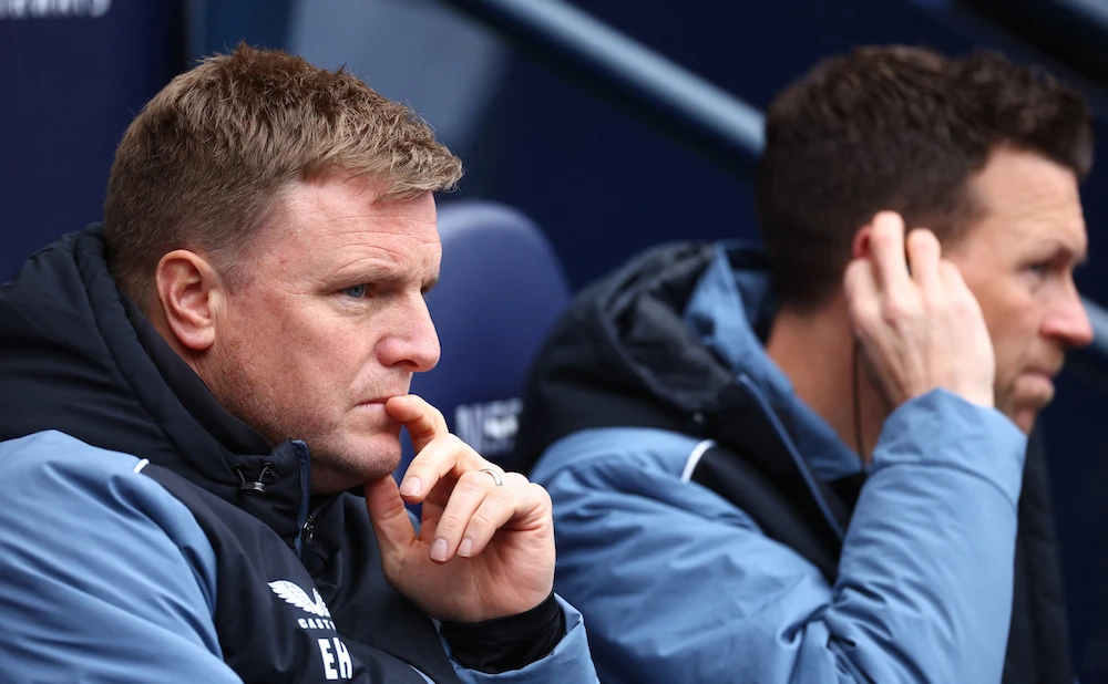 Eddie Howe revealed his private concerns about Newcastle’s short-term goalscoring capabilities, although he backs them to return to form in the long run. (Reuters)