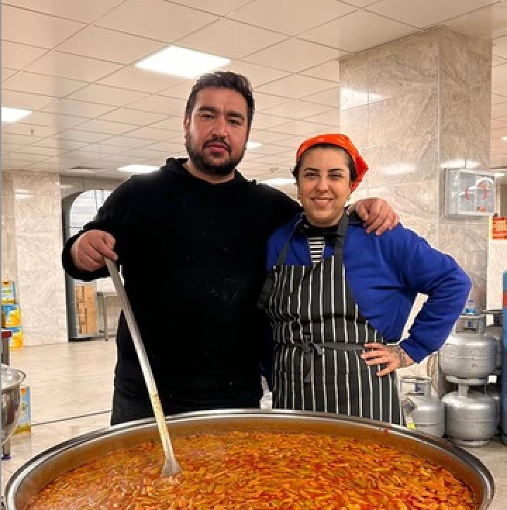 Turkish Social Gastronomy Chef Ebru Baybara Demir and her colleague and fellow chef Turev Uludag. (Supplied)