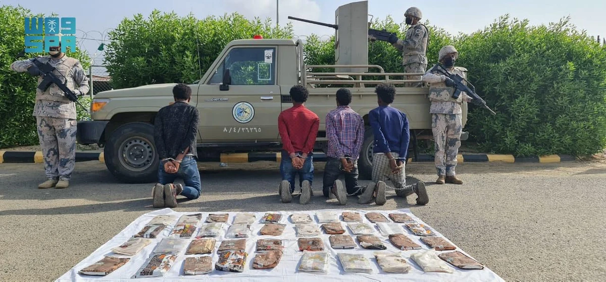 Saudi border guards patrols in the regions of Najran, Jazan, Asir and Al-Jawf prevented attempts to smuggle large quantities of drugs. (SPA)