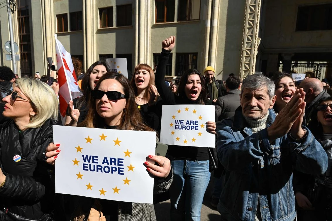 Lawmakers voted against the legislation in the second reading on Friday after the ruling Georgian Dream party pulled its support for the bill. (AFP)