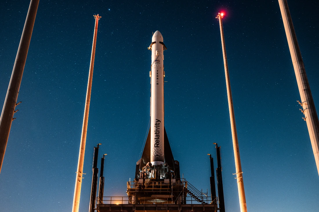 The Terran 1 is the world's first 3D printed rocket, with its second launch scheduled for March 11, 2023. (File/AFP)