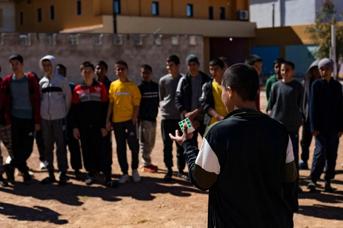 More than 50 boys aged 11-17, some with parents hailing from Britain, France, Germany or the United States, live at the heavily guarded Orkesh rehabilitation centre close to the Turkish border. (File/AFP)
