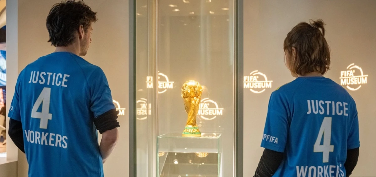 The letter and custom-designed football shirts were handed over to FIFA ahead of its annual conference in Rwanda on March 16. (Amnesty International)