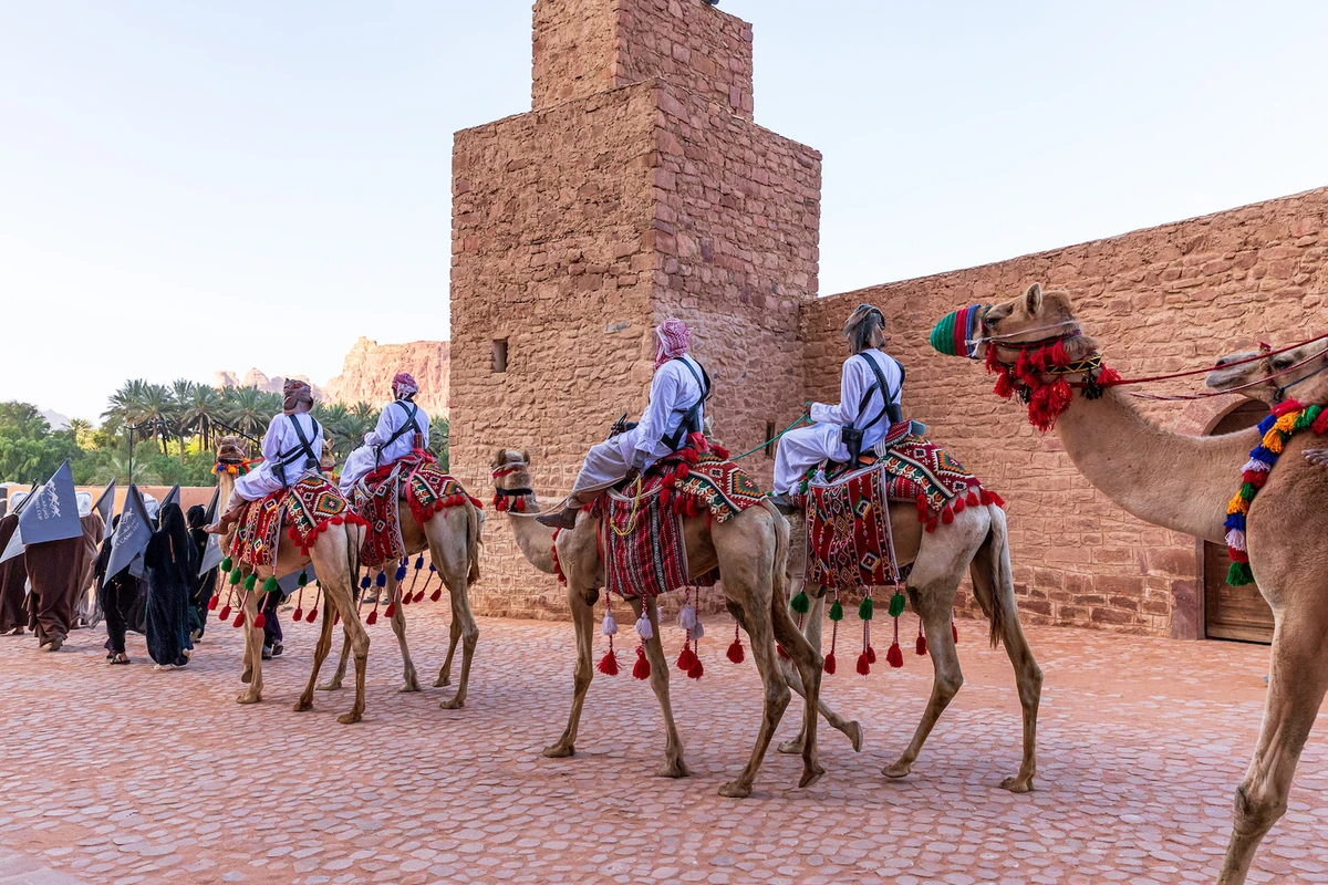 The AlUla Camel Cup (March 14-17) was preceded by a parade on Saturday. (RCU)