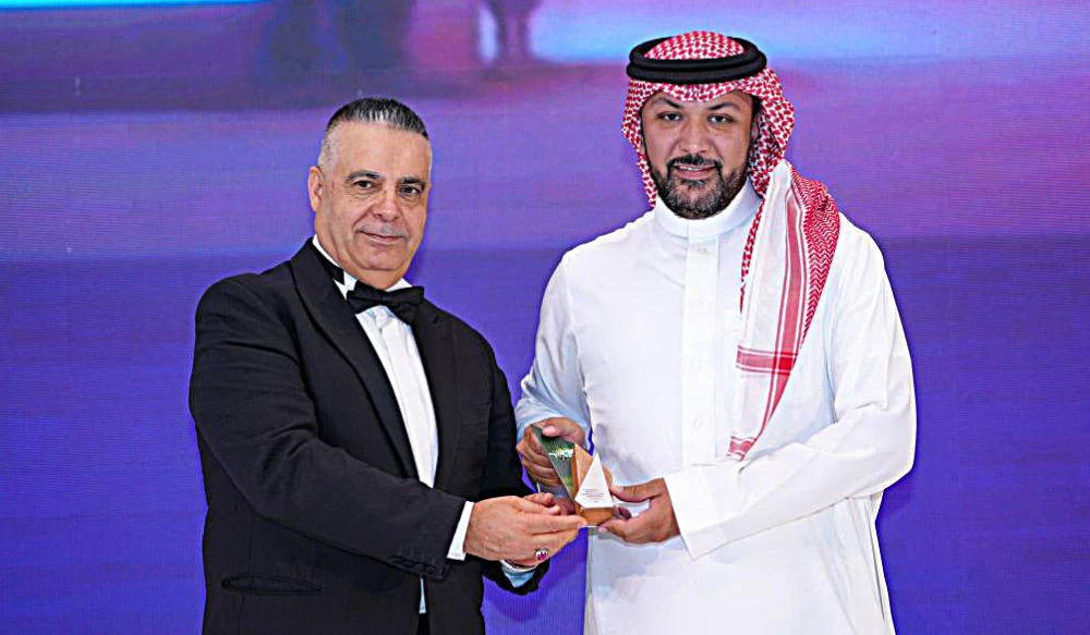 Mashaal Al-Rubaian, general manager of corporate communications at stc, received the award during a ceremony held in Dubai.