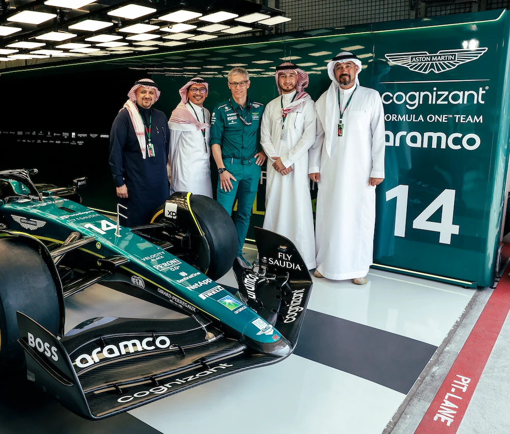 Saudia has become the Official Global Airline Partner of Aston Martin Formula One Team. (Supplied)