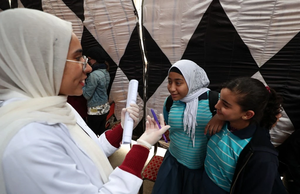 Egypt’s government has announced an annual incentive of 1,000 Egyptian pounds ($32) for married women aged 21 to 45 who have two children or fewer. (File/AFP)