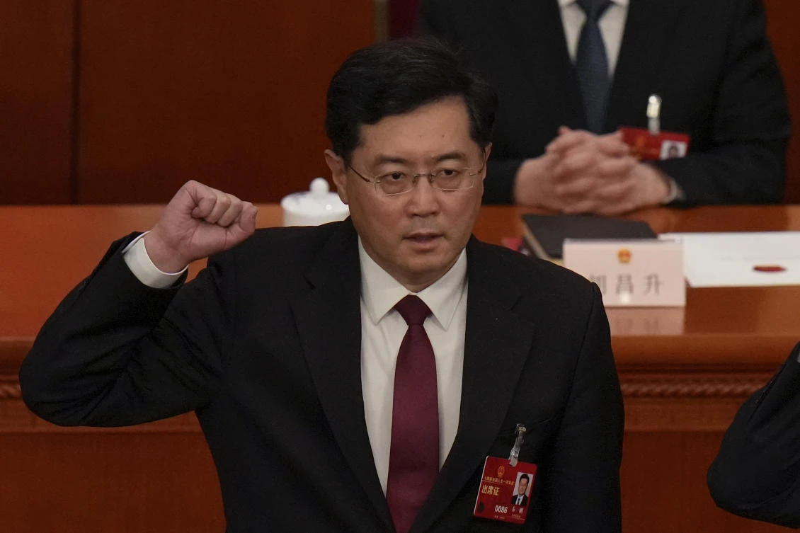 In a rare phone conversation with his Ukrainian counterpart on Mar. 16, China’s foreign minister Qin Gang says Beijing is concerned about the year-old grinding conflict with Russia spinning out of control and urged talks on a political solution with Moscow. (AP)