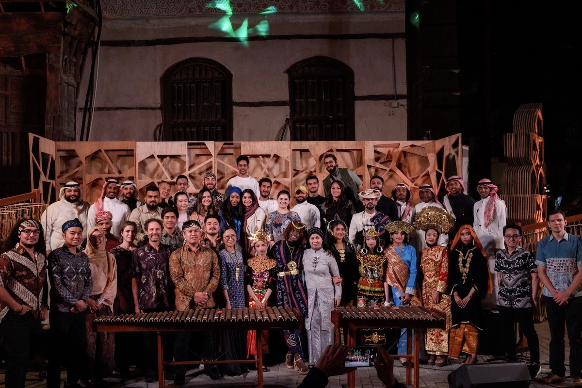The event was organized by Zawiya 97 in collaboration with the Jeddah Historic District Program and the Angklung Ensemble from KAUST’s arts office. (Supplied)