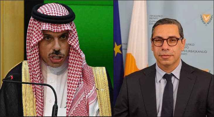 Saudi Foreign Minister Prince Faisal bin Farhan holds calls with his Algerian and Cypriot counterparts. (File/Getty Images)