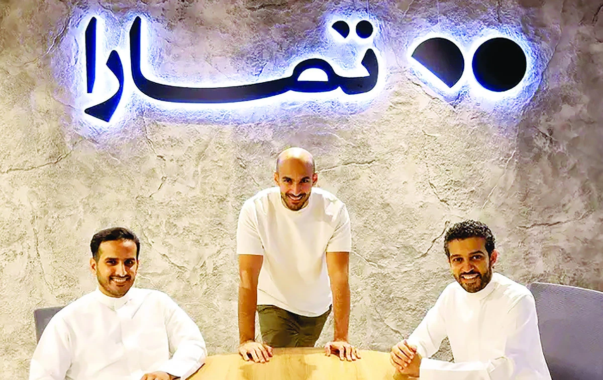 From left: Tamara co-founder & CEO Abdul Majeed Alsukhan ,co-founder & CEO Turki bin Zarah, and co-founder & CpO Abdul Mohsen Al-Babtain. (Reuters)