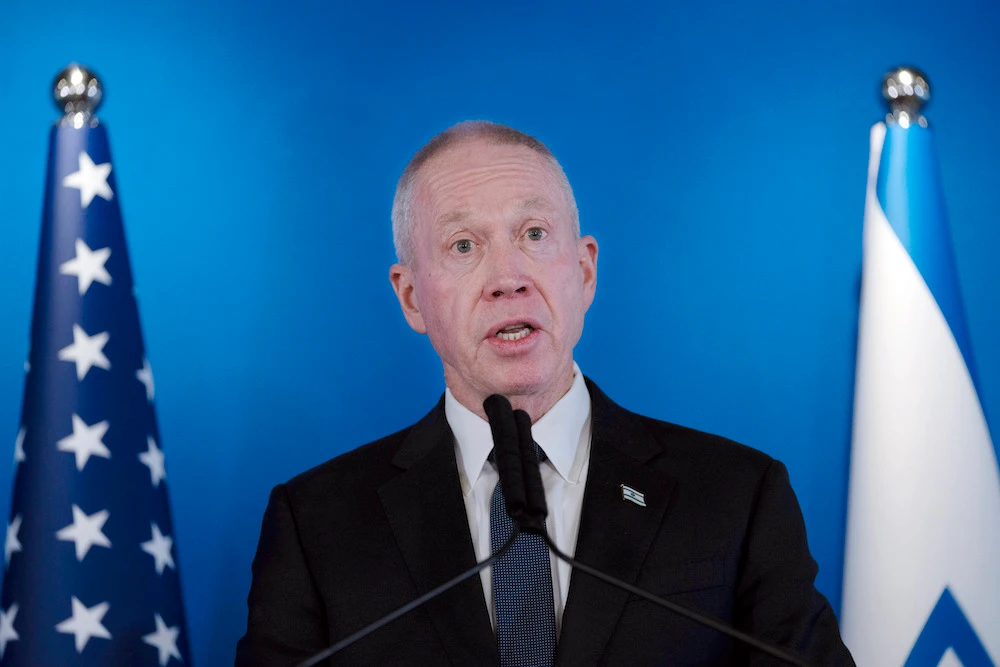 Outgoing Defense Minister Yoav Gallant, a former army general, is a senior member of Netanyahu’s ruling Likud party. (AP/File Photo)
