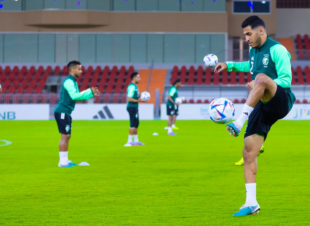 The Saudi Arabia national team continued their training camp on Sunday ahead of Tuesday's friendly with Bolivia. (Supplied/Saudi NT)