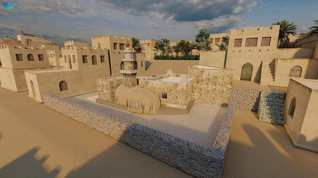 Built in the 670s, the Al-Safa historical mosque will be repaired under the second phase of the Prince Mohammed bin Salman Project for the Development of Historical Mosques. (SPA)