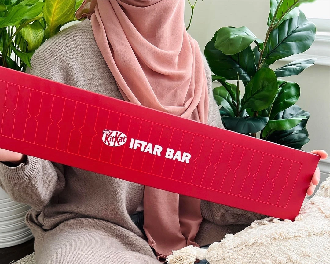 Social media influencer known as mylittlealim promotes the Kitkat Iftar Bar. (Nestle)