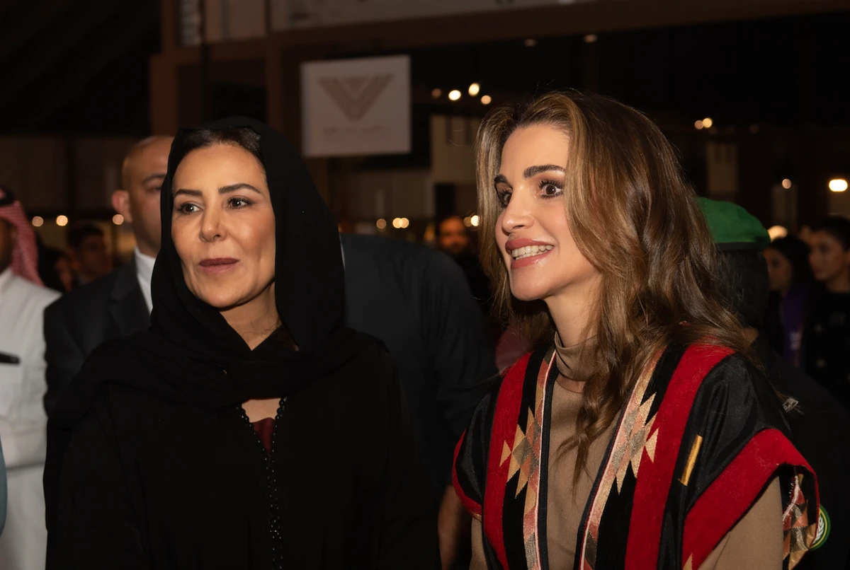 The 22nd edition of the Bizat Al-Reeh exhibition kicked off in the presence of Queen Rania Al-Abdullah of Jordan, and under the patronage of Princess Adila bint Abdullah. (AN/Ali Khamaj)