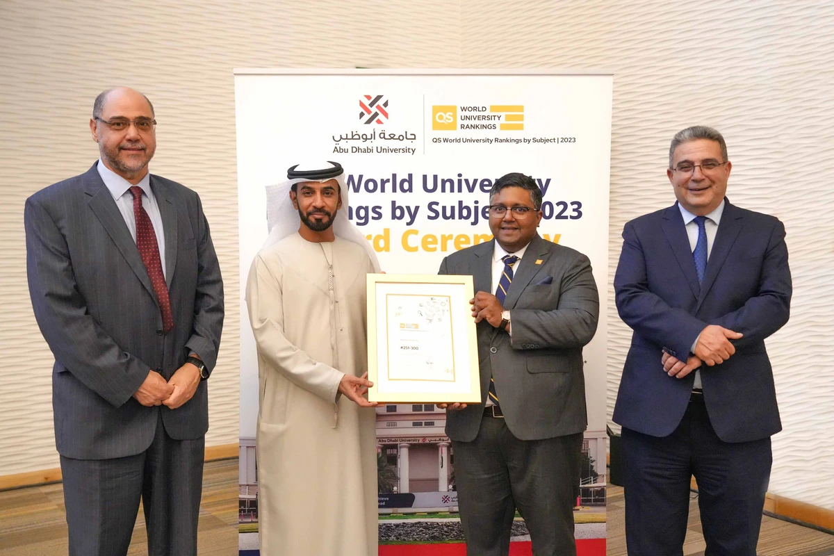 Abu Dhabi University makes significant advancement in the Quacquarelli Symonds (QS) World Rankings by Subject 2023, with outstanding growth in Business and Management studies. (WAM)