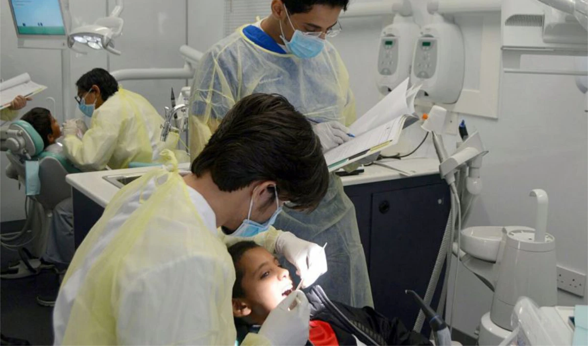 “More than 950 patients, including 547 males and 409 females, were provided with our services,” the cluster said. (SPA/File)