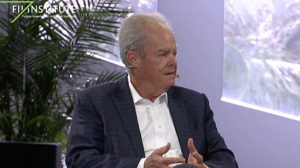 Manuel Medina, founder and managing partner of Medina Capital, at the FII Priority conference. (Screenshot/FII Priority)