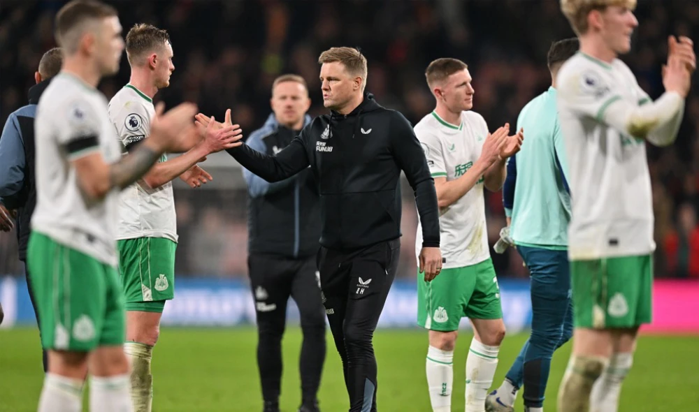 Newcastle boss Howe is confident his club are capable of matching the Old Trafford outfit in the long-term after their rapid rise since he took charge in November 2021. (AFP/File)