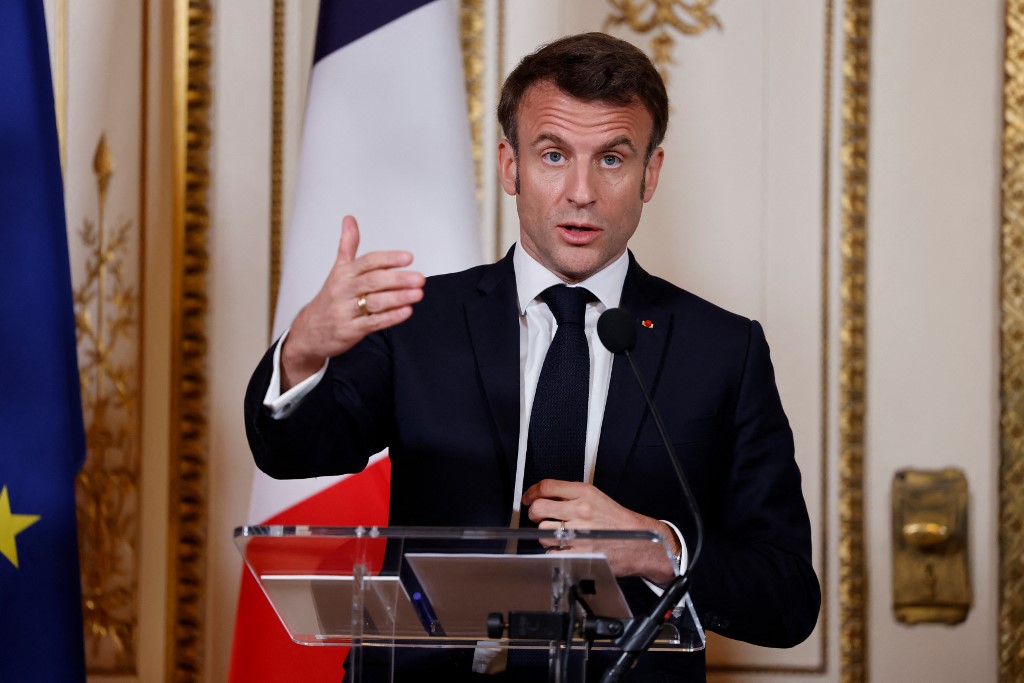 Macron's declaration on the need for "European sovereignty" created a large debate on both sides of the Atlantic (File/AFP)