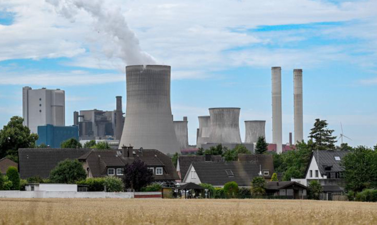 A coal-fired power plant in western Germany. (AFP)