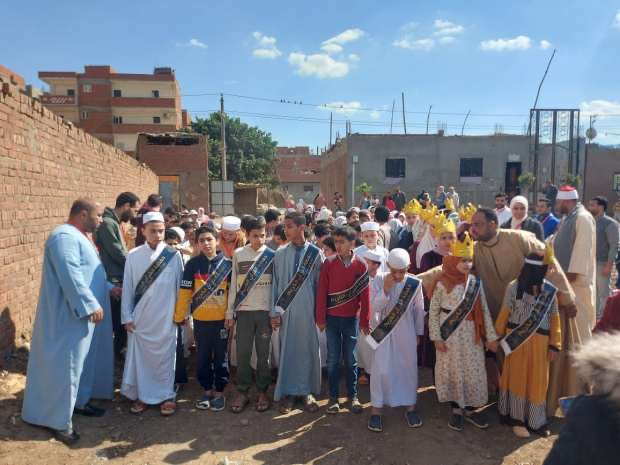 The celebration in honor of students who have memorized the Qur’an has taken place annually in the village for the past five years during Ramadan. (Supplied)
