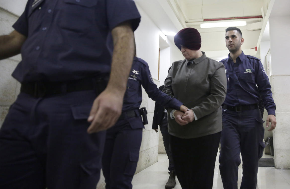 Above, Malka Leifer is brought to a courtroom in Jerusalem on Feb. 27, 2018. Leifer fled Australia in 2008 after one of the students confided in her therapist about the sexual assaults. (AP)
