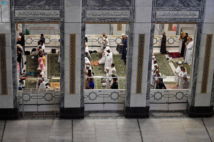 The expansion was designed with architectural engineering details derived from the ancient Islamic heritage. (SPA)