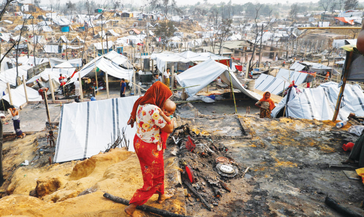 Bangladesh has been hosting 1.2 million Rohingya Muslims, most of whom fled violence in Myanmar during a military crackdown in 2017. (Reuters)