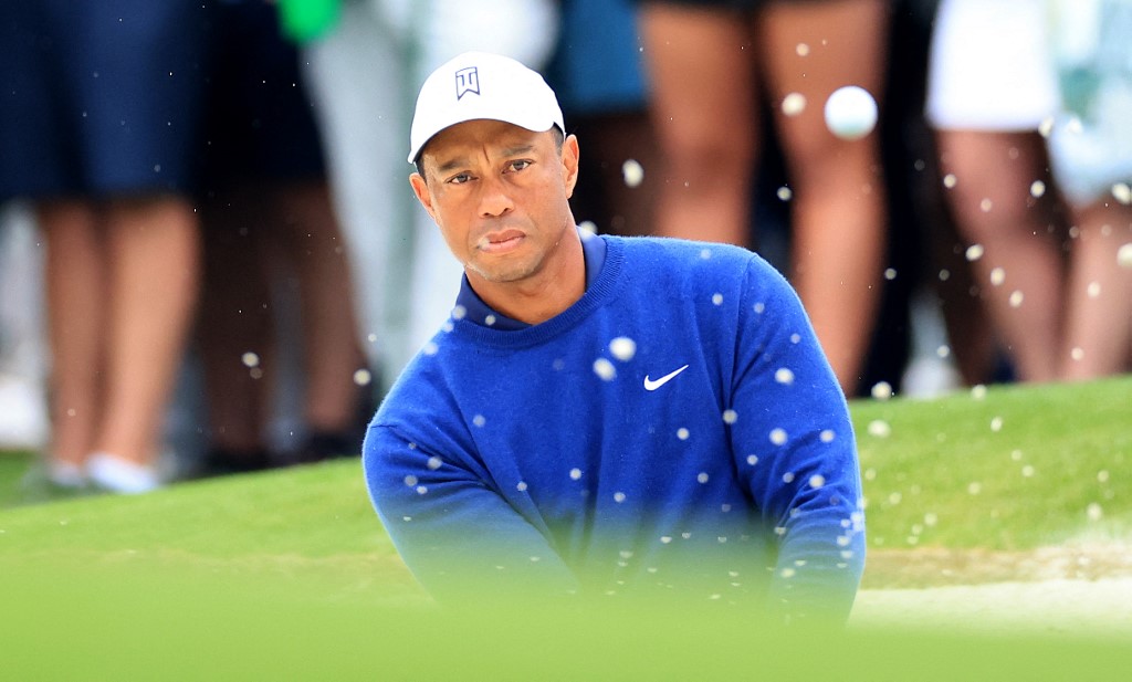 The 2023 Masters will only be Tiger Woods’ fourth competitive appearance since last year. (Getty Images via AFP)